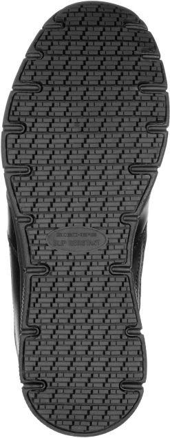 SKECHERS Work SK77156BLK Nampa, Men's, Black, Soft Toe, EH, Slip Resistant Athletic -Fashion Shoes Shop sk77156blk outsole