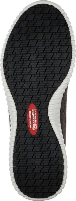 SKECHERS Work SK77188CHAR Cessnock, Men's, Charcoal, Soft Toe, EH, Slip Resistant Casual -Fashion Shoes Shop sk77188char outsole