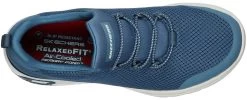 SKECHERS Work SK77281BLU Marsing-Waiola, Women's, Blue/White, Soft Toe, Slip Resistant Athletic -Fashion Shoes Shop sk77281blu top