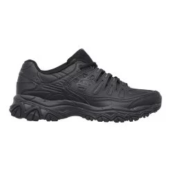 Skechers Men's Afterburn Memory Fit Shoes Wide Width Walking Cushioned Leather