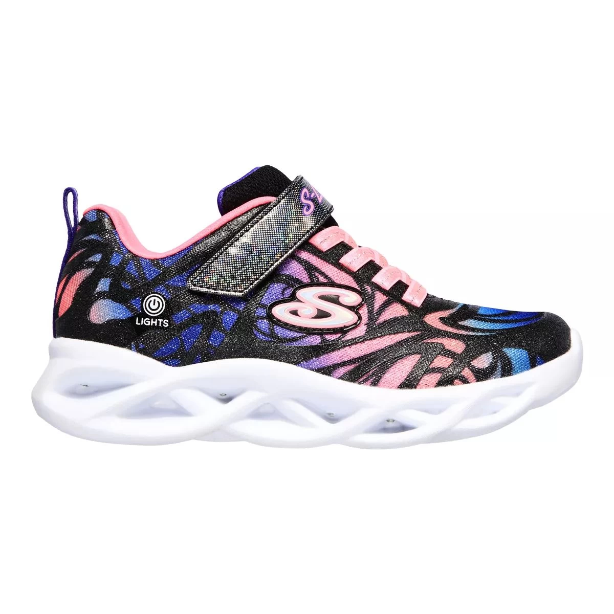 Skechers Kids' S Lights: Twisty Brights Dazzle Flash Shoes Girls Velcro Light Up 1 Skechers Kids' S Lights: Twisty Brights Dazzle Flash Shoes Girls Velcro Light Up