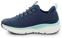 SKECHERS Work Arch Fit SSK108096NVAQ Christina, Women's, Navy/Aqua, Athletic Style, EH, MaxTRAX Slip Resistant, Soft Toe Work Shoe -Fashion Shoes Shop ssk108096nvaq inside