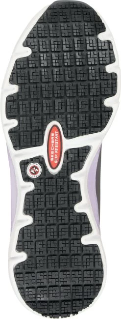 SKECHERS Work Arch Fit SSK108098GYPR Reagan, Women's, Grey/Purple, Athletic Style, Alloy Toe, EH, MaxTRAX Slip Resistant, Work Shoe 9 SKECHERS Work Arch Fit SSK108098GYPR Reagan, Women's, Grey/Purple, Athletic Style, Alloy Toe, EH, MaxTRAX Slip Resistant, Work Shoe -Fashion Shoes Shop ssk108098gypr outsole