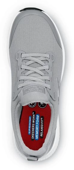 SKECHERS Work SSK108160GRY Emma, Women's, Grey, Soft Toe, MaxTRAX Slip Resistant, EH, Slip-On Athletic, Work Shoe -Fashion Shoes Shop ssk108160gry top