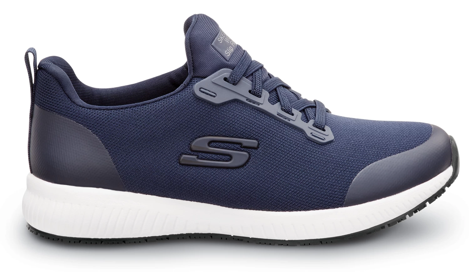 SKECHERS Work SSK108160NVY Emma, Women's, Navy, Soft Toe, MaxTRAX Slip Resistant, EH, Slip-On Athletic, Work Shoe 2 SKECHERS Work SSK108160NVY Emma, Women's, Navy, Soft Toe, MaxTRAX Slip Resistant, EH, Slip-On Athletic, Work Shoe - Image 2