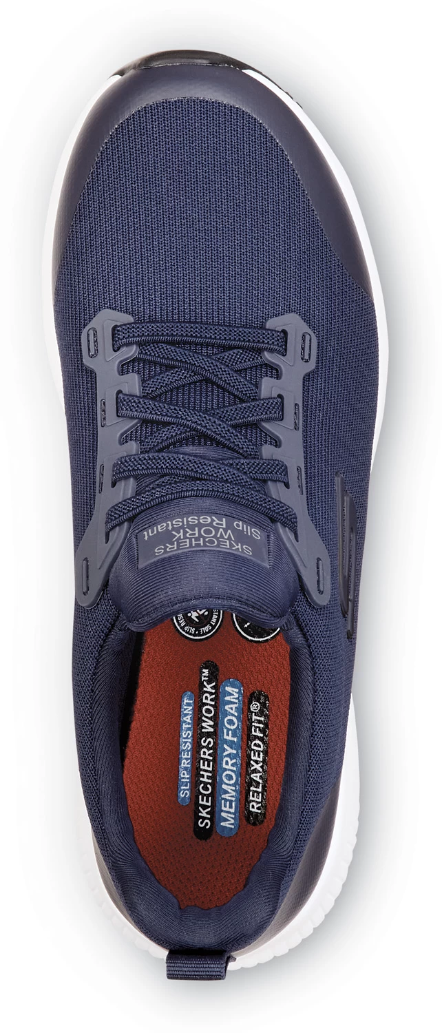 SKECHERS Work SSK108160NVY Emma, Women's, Navy, Soft Toe, MaxTRAX Slip Resistant, EH, Slip-On Athletic, Work Shoe 4 SKECHERS Work SSK108160NVY Emma, Women's, Navy, Soft Toe, MaxTRAX Slip Resistant, EH, Slip-On Athletic, Work Shoe - Image 4