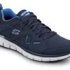 SKECHERS Work SSK605NVBL David, Men's, Navy, Athletic Style, MaxTRAX Slip Resistant, Soft Toe Work Shoe