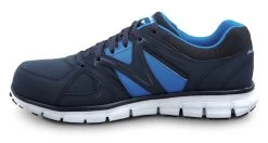 SKECHERS Work SSK606NVBL Larry, Men's, Navy, Athletic Style, Alloy Toe, EH, MaxTRAX Slip Resistant, Work Shoe -Fashion Shoes Shop ssk606nvbl inside