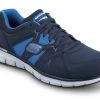 SKECHERS Work SSK606NVBL Larry, Men's, Navy, Athletic Style, Alloy Toe, EH, MaxTRAX Slip Resistant, Work Shoe
