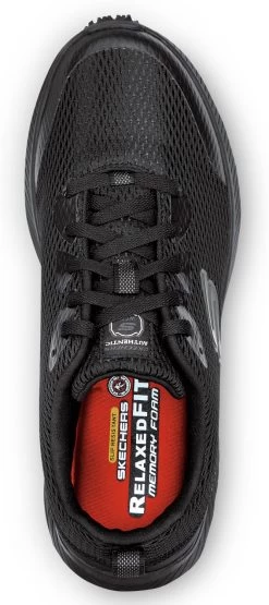SKECHERS Work SSK9149BLK Jason, Men's, Black, Soft Toe, Slip Resistant Athletic -Fashion Shoes Shop ssk9149blk top