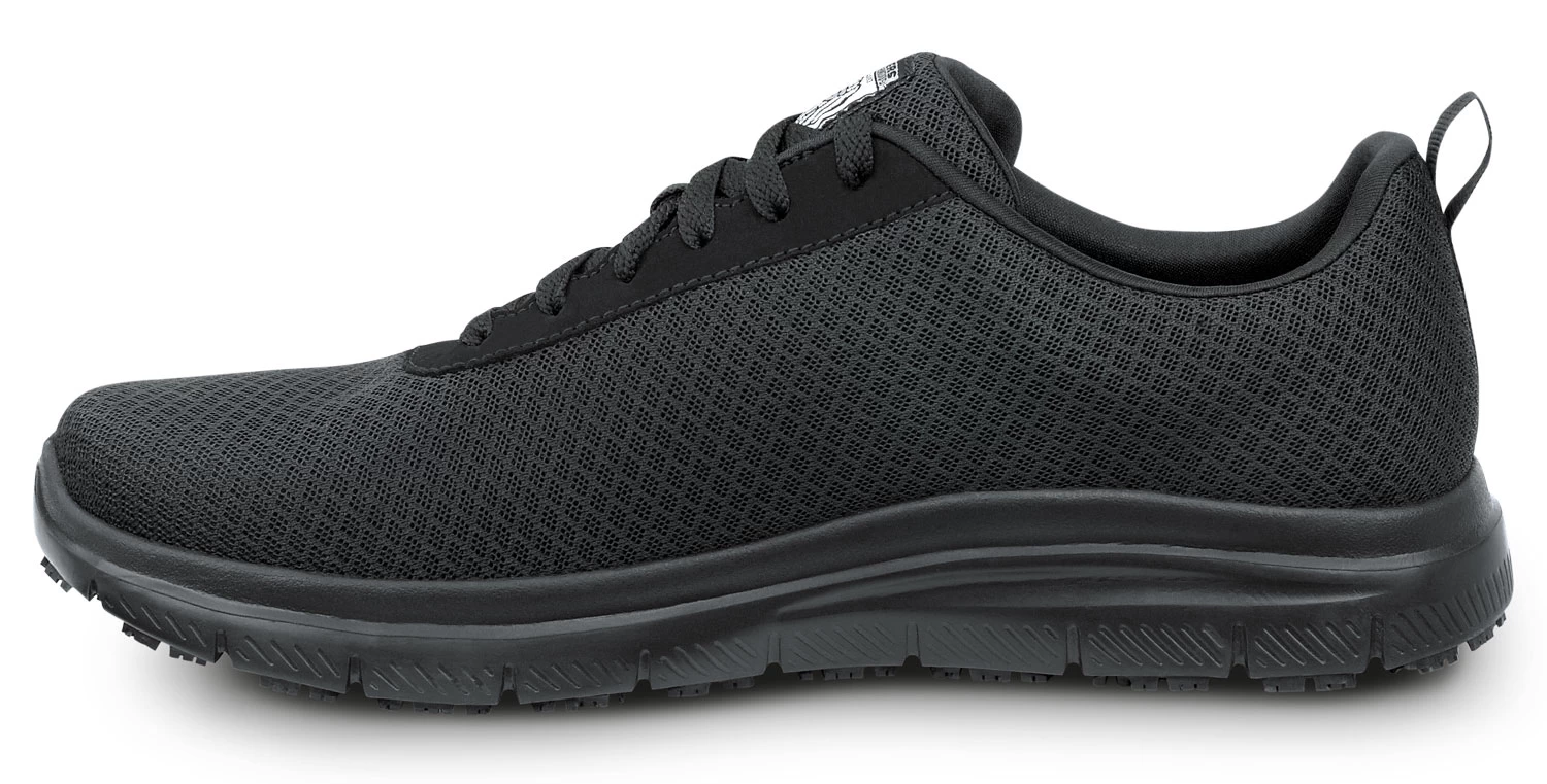 SKECHERS Work SSK9159BLK Luke, Men's, Black, Soft Toe, EH, Slip Resistant Lace Up Athletic 3 SKECHERS Work SSK9159BLK Luke, Men's, Black, Soft Toe, EH, Slip Resistant Lace Up Athletic - Image 3