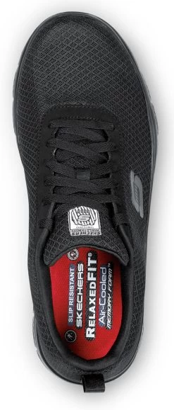 SKECHERS Work SSK9159BLK Luke, Men's, Black, Soft Toe, EH, Slip Resistant Lace Up Athletic 8 SKECHERS Work SSK9159BLK Luke, Men's, Black, Soft Toe, EH, Slip Resistant Lace Up Athletic -Fashion Shoes Shop ssk9159blk top