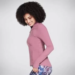 Skechers Women's Go Walk Mesh Jacket Dark Mauve -Fashion Shoes Shop w03ja158 dkmv c