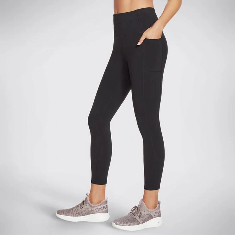 Skechers Women's Go Walk HW 7/8 Leggings Black 1 Skechers Women's Go Walk HW 7/8 Leggings Black