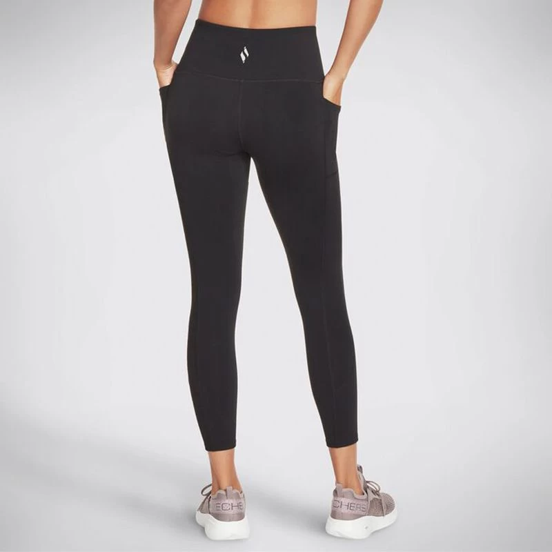 Skechers Women's Go Walk HW 7/8 Leggings Black 2 Skechers Women's Go Walk HW 7/8 Leggings Black - Image 2